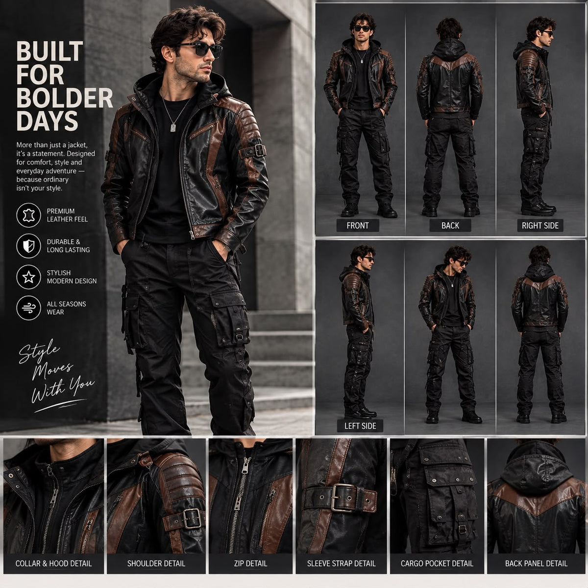 Maison Noir Vanguard Leather Jacket