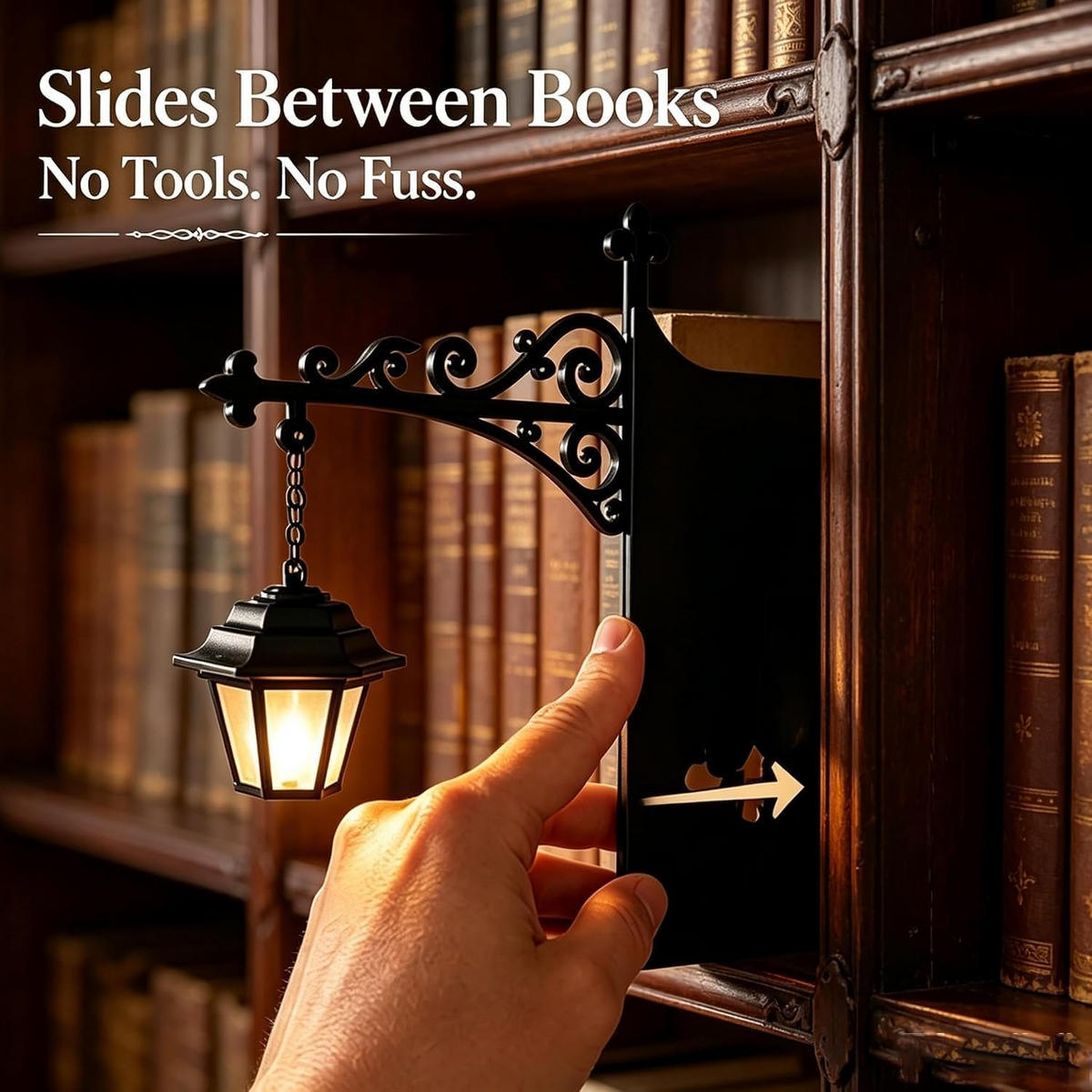 Harry Potter Inspired Book Nook Lantern Halloween Bookshelf LED Decor
